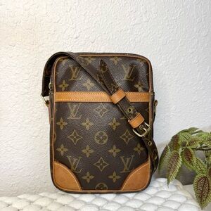 LOUIS VUITTON Danube Crossbody Bag Monogram Canvas